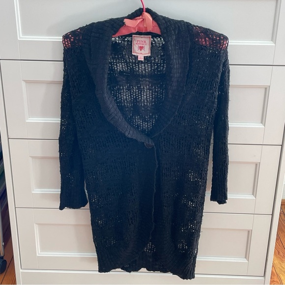 Pink Republic Sweaters - PINK Republic Women's Black Open-Knit Sweater